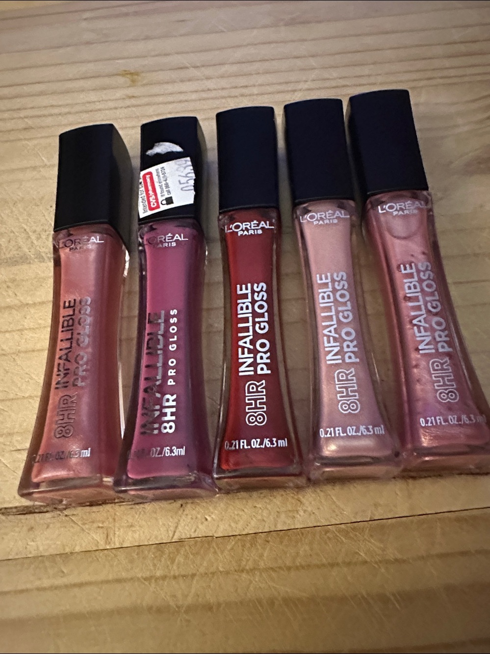 Sheer Pink Lip Gloss Set - 5 Soft Rose & Nude Shades